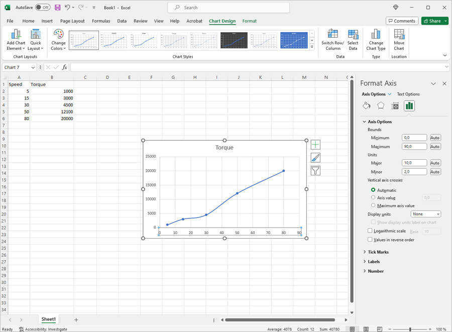How to make a log graph in Excel
